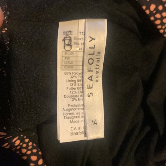 SEAFOLLY Safari Spot DD Twist Front Singlet Tankini NEW without tag - Picture 8 of 11